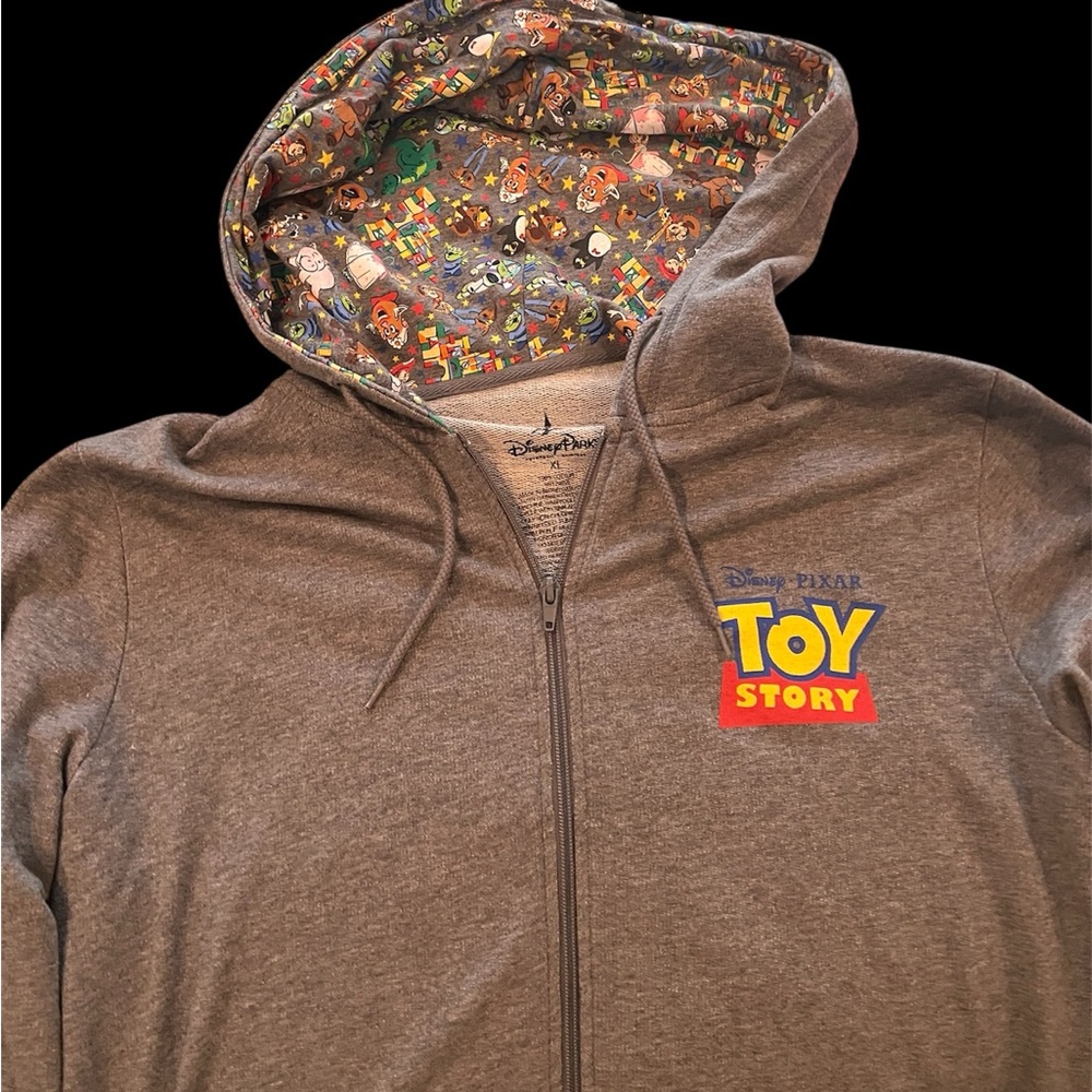 Disney Pixar Toy Story gray hooded jacket
